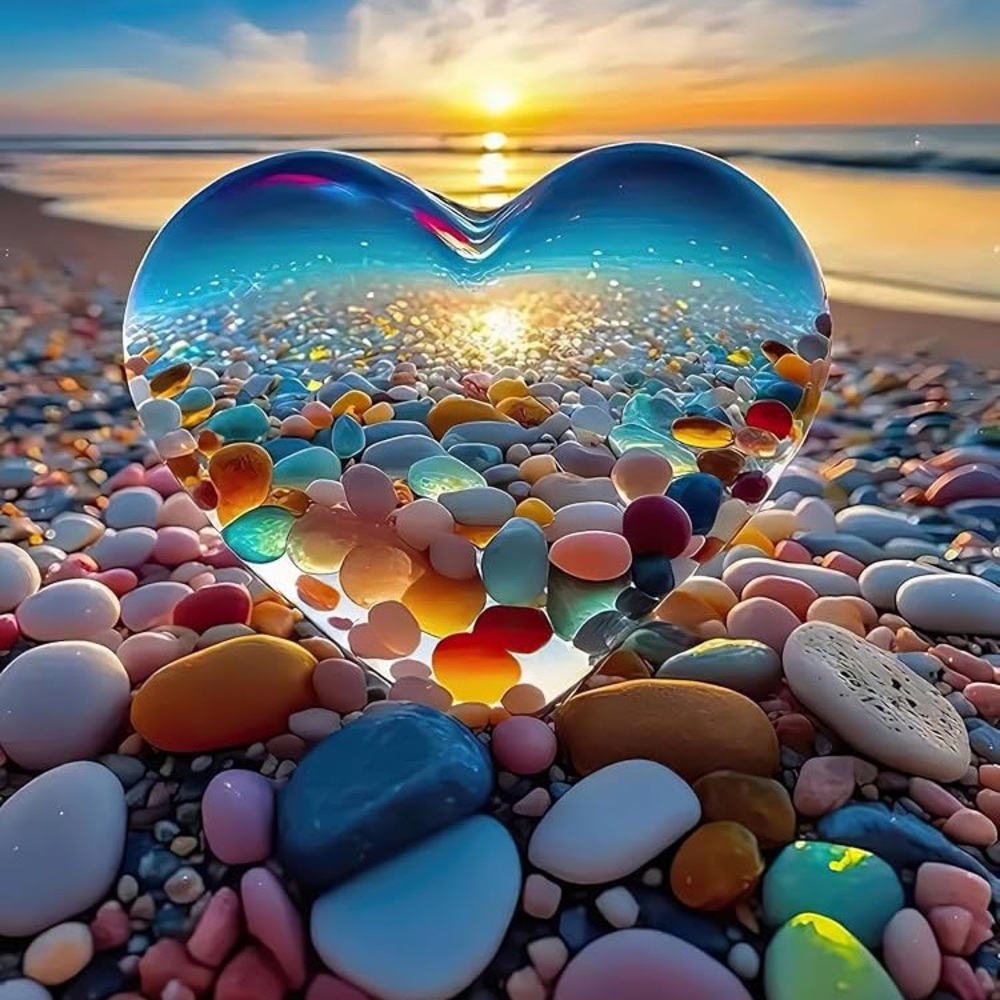Colorful Heart-Shaped 1000 Piece Puzzle - Picture 3 of 5